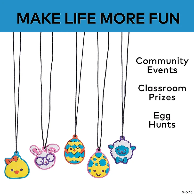 Bulk 48 Pc. Easter Character Necklaces
