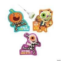 Bulk 48 Pc. Eyeball Print Lollipops with Card