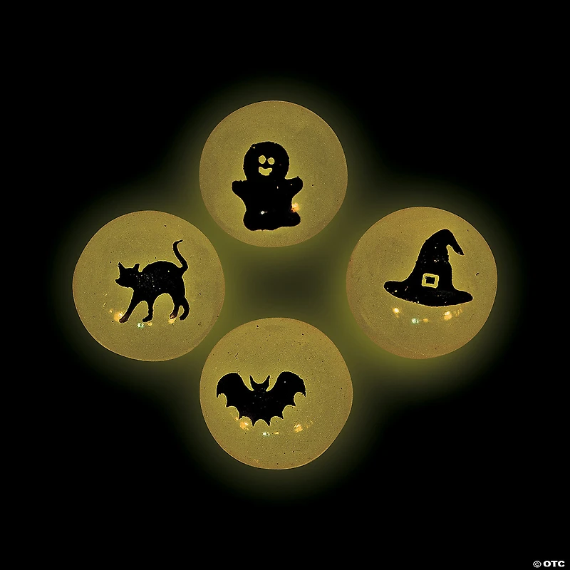 Bulk 48 Pc. Glow-in-the-Dark Halloween Bouncy Ball Assortment