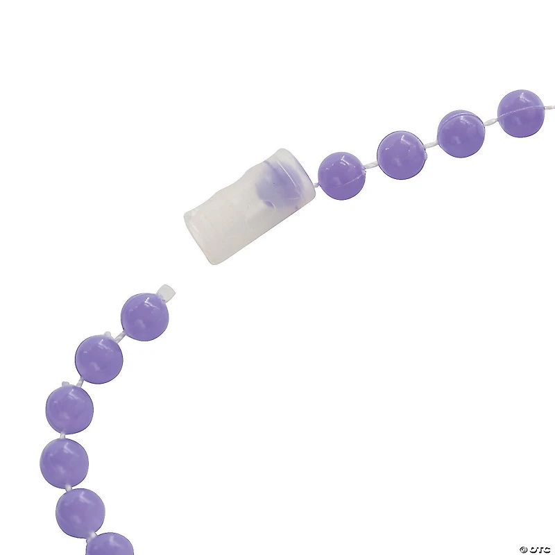 Bulk 48 Pc. Glow-in-the-Dark Mardi Gras Bead Necklaces