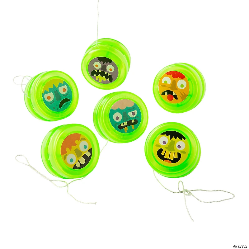 Bulk 48 Pc. Glow-in-the-Dark Mini Zombie YoYos
