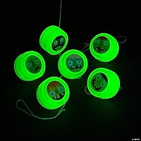 Bulk 48 Pc. Glow-in-the-Dark Mini Zombie YoYos