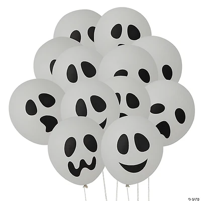 Bulk  48 Pc. Halloween Ghost 11" Latex Balloons