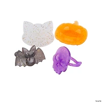 Bulk 48 Pc. Halloween Glitter Rings