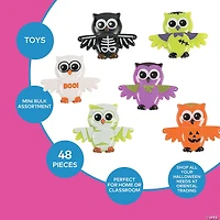 Bulk 48 Pc. Halloween Owl Characters