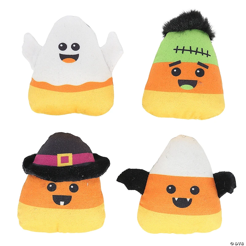 Bulk 48 Pc. Halloween Smiling Stuffed Candy Corn Assortment