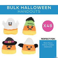 Bulk 48 Pc. Halloween Smiling Stuffed Candy Corn Assortment