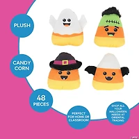 Bulk 48 Pc. Halloween Smiling Stuffed Candy Corn Assortment