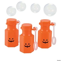 Bulk  48 Pc. Jack-O’-Lantern Mini Bubble Bottles