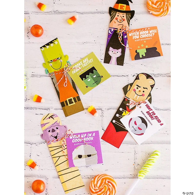 Bulk 48 Pc. Laminated Halloween Bookmarks