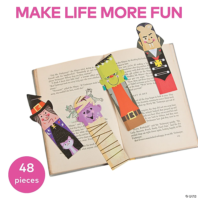 Bulk 48 Pc. Laminated Halloween Bookmarks