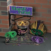 Bulk 48 Pc. Metallic Faceted Mardi Gras Bead Necklaces