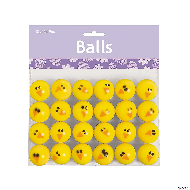 Bulk 48 Pc. Mini Chick Bouncy Balls