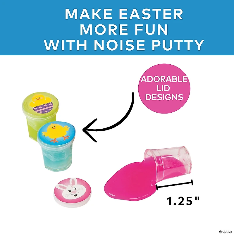 Bulk 48 Pc. Mini Easter Noise Putty