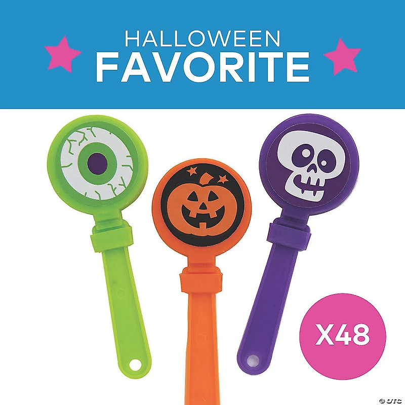 Bulk 48 Pc. Mini Halloween Hand Clappers