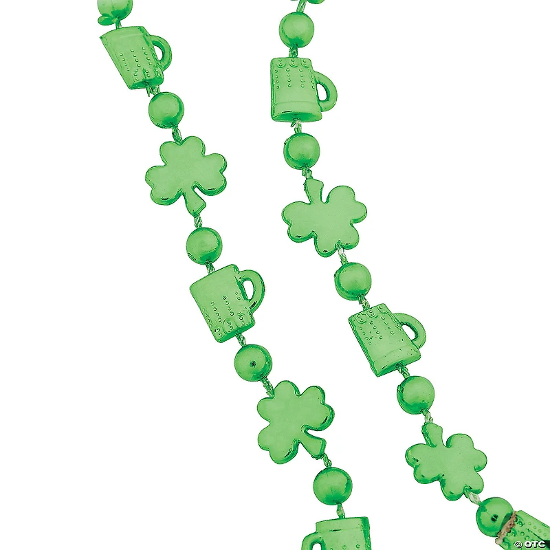 Bulk 48 Pc. Shamrocks & Mugs Bead Necklaces