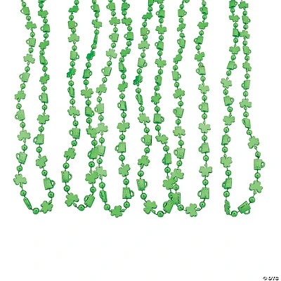 Bulk 48 Pc. Shamrocks & Mugs Bead Necklaces