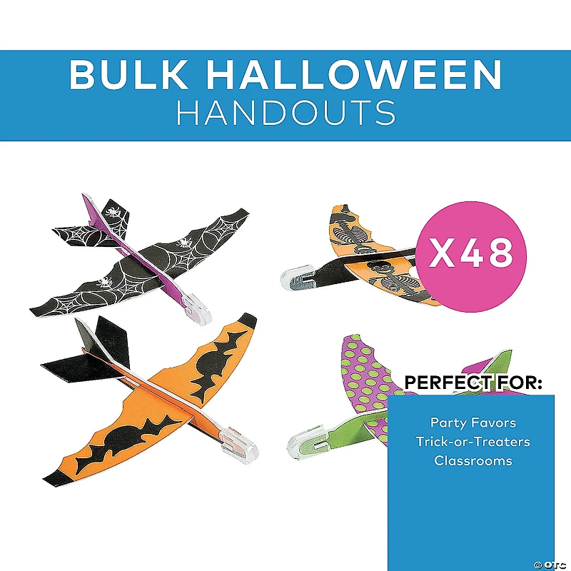 Bulk 48 Pc. Sleek Halloween Gliders