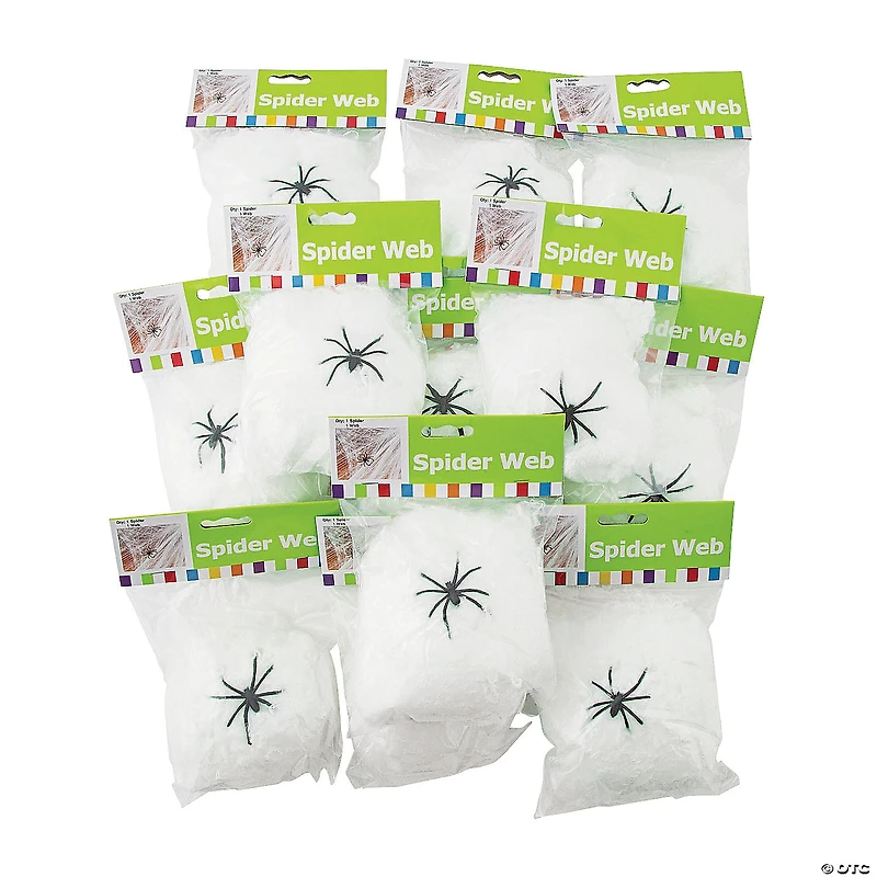 Bulk  48 Pc. Stretchable Spider Webs