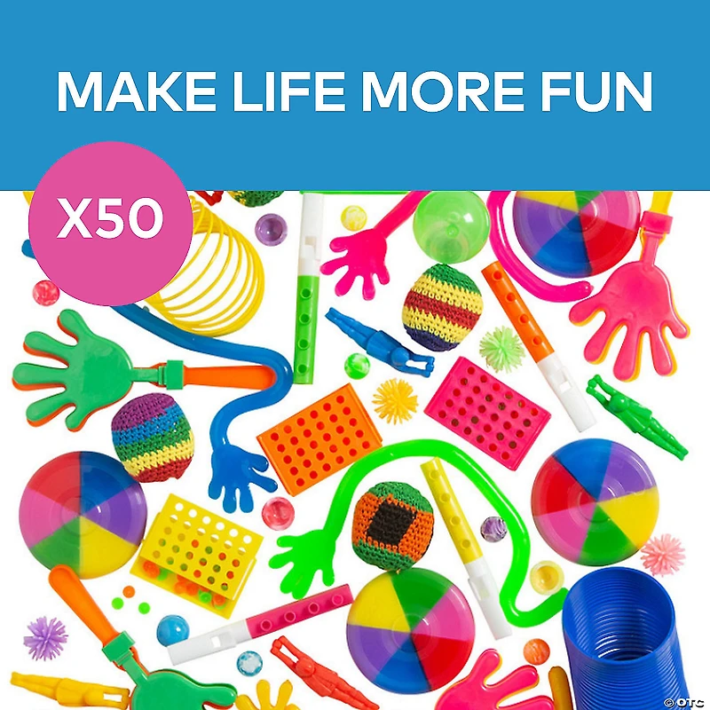 Bulk 48 Pc. Super Deluxe Novelty Toy & Noisemaker Assortment