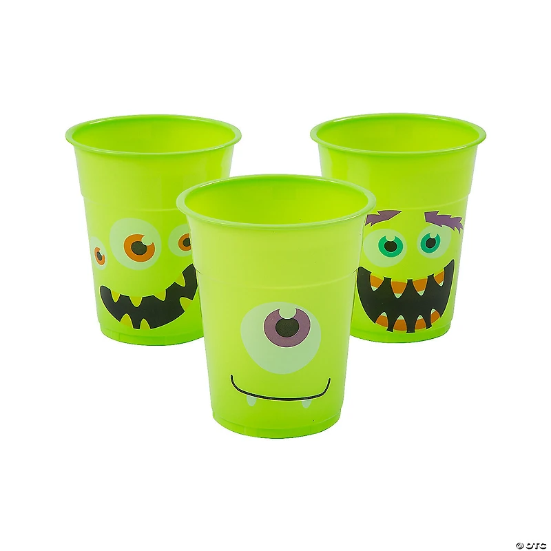 Bulk  50 Ct. Halloween Monster BPA-Free Plastic Cups
