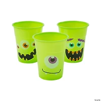Bulk  50 Ct. Halloween Monster BPA-Free Plastic Cups