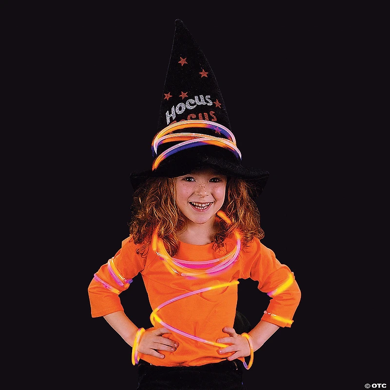 Bulk 50 Pc. Halloween Colors Glow Necklaces