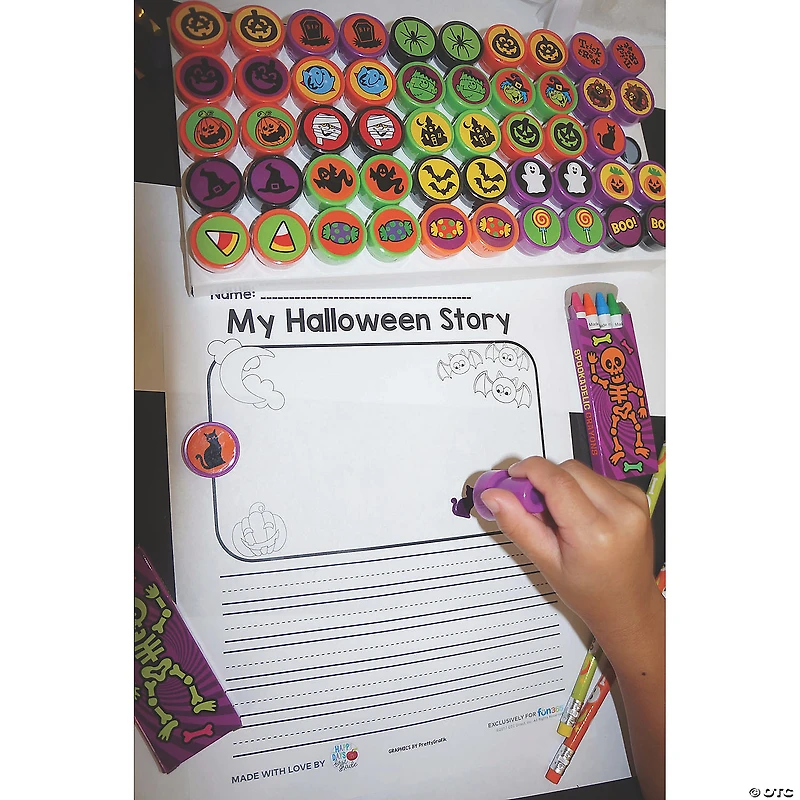 Bulk 50 Pc. Halloween Icons Plastic Stampers Assortment