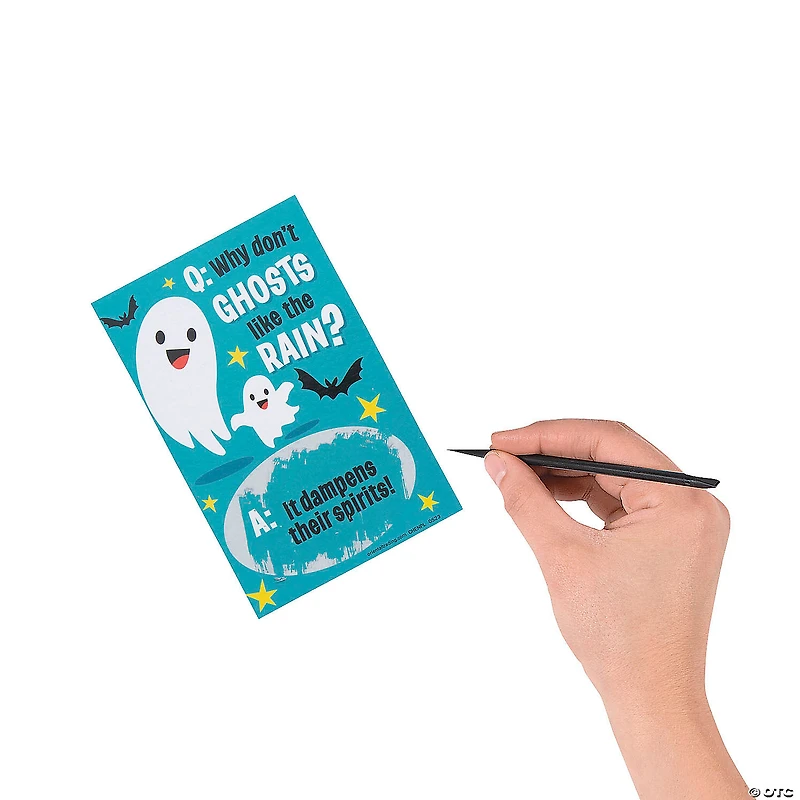 Bulk 50 Pc. Halloween Joke Scratch-Off Cards