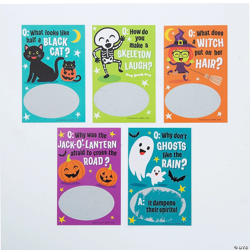 Bulk 50 Pc. Halloween Joke Scratch-Off Cards