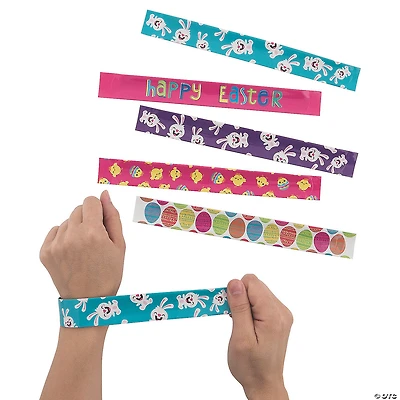 Bulk 50 Pc. Happy Easter Slap Bracelet Assortment