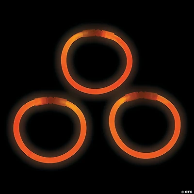 Bulk 50 Pc. Orange Glow Bracelets