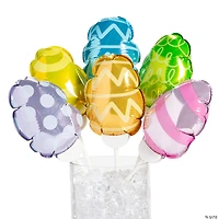 Bulk 50 Pc. Self-Inflating Easter Egg Mylar 5-3/4" Balloons