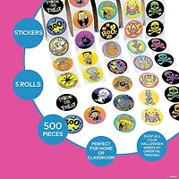 Bulk 500 Pc. Halloween Roll Sticker Assortment