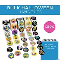 Bulk 500 Pc. Halloween Roll Sticker Assortment