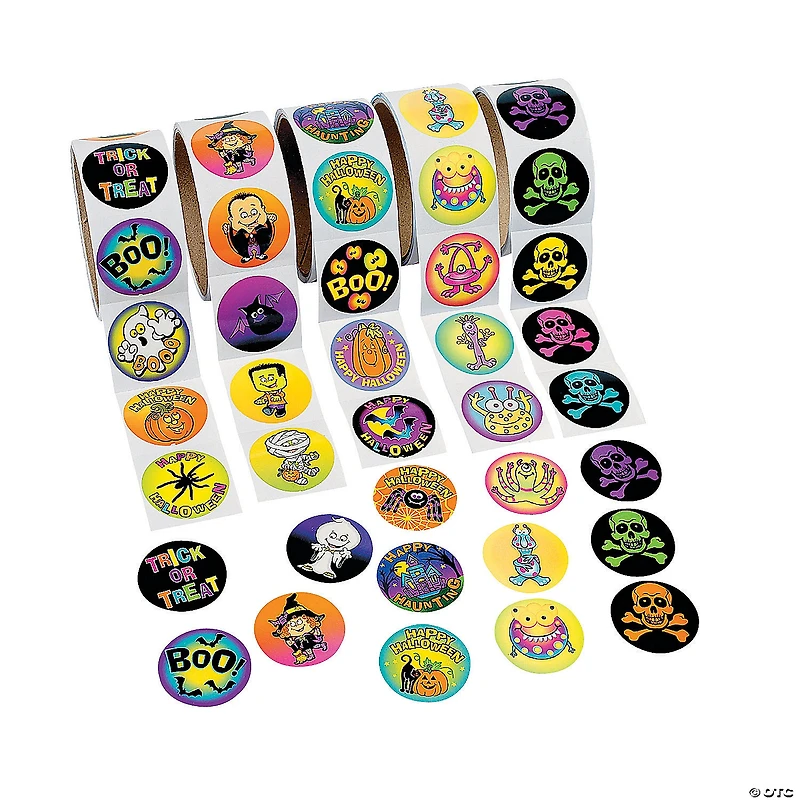 Bulk 500 Pc. Halloween Roll Sticker Assortment