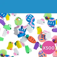 Bulk 500 Pc. Mini Easter Eraser Assortment