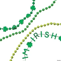 Bulk 500 Pc. St. Patrick’s Day Green Bead Necklace Assortment
