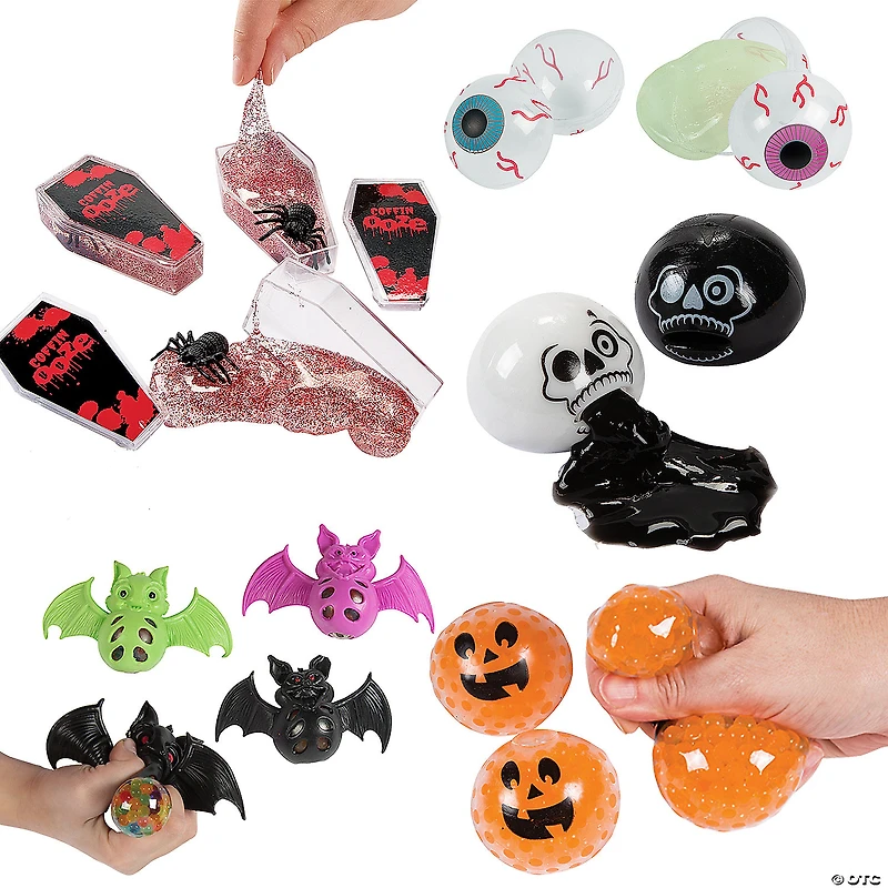 Bulk 60 Pc. Halloween Sticky & Slime Giveaway Kit
