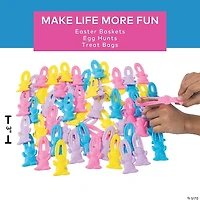 Bulk  60 Pc. Stretchable Flying Easter Bunnies