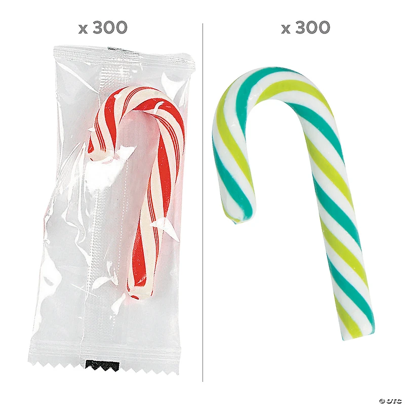Bulk 600 Pc. Mini Candy Cane Assortment