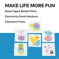 Bulk 72 Pc. Easter Character Temporary Tattoos