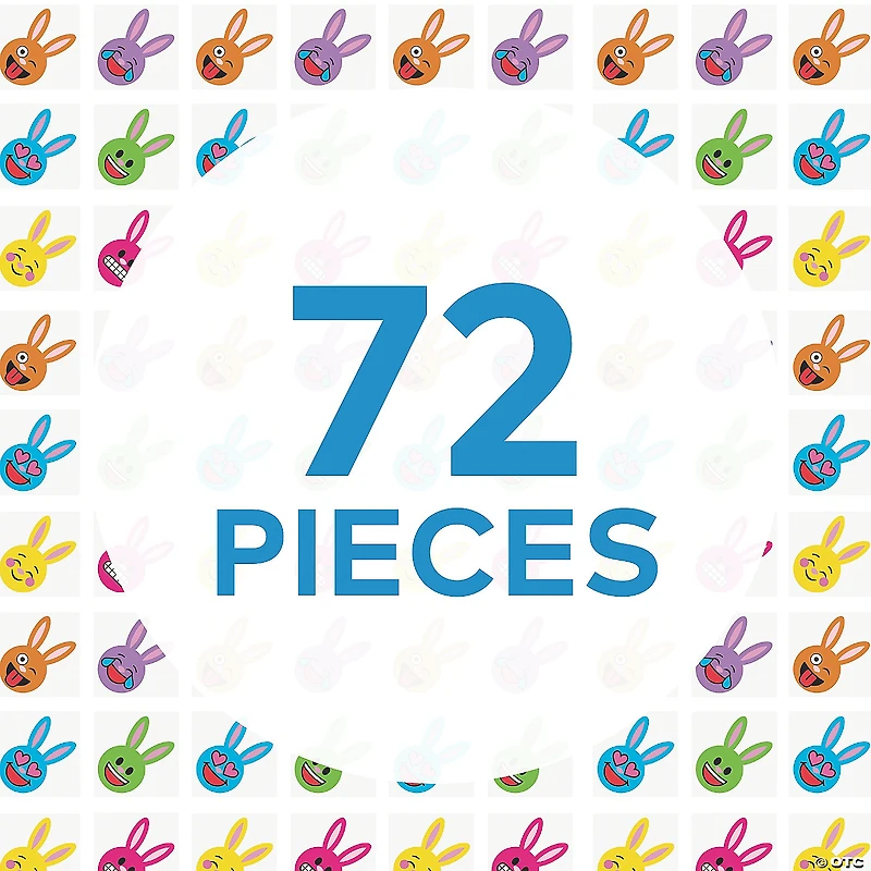 Bulk 72 Pc. Easter Emoji Temporary Tattoos