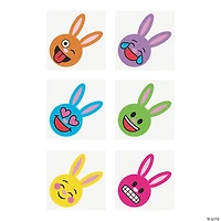 Bulk 72 Pc. Easter Emoji Temporary Tattoos
