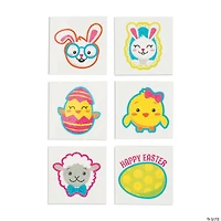 Bulk 72 Pc. Easter Glitter Temporary Tattoos