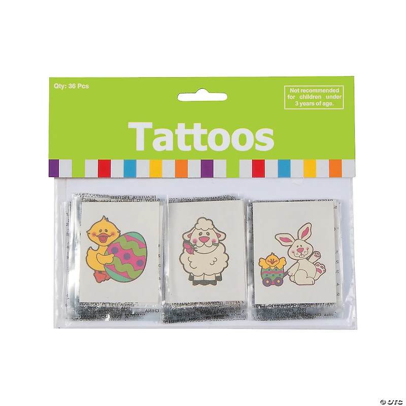 Bulk 72 Pc. Easter Temporary Tattoos