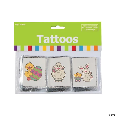 Bulk 72 Pc. Easter Temporary Tattoos