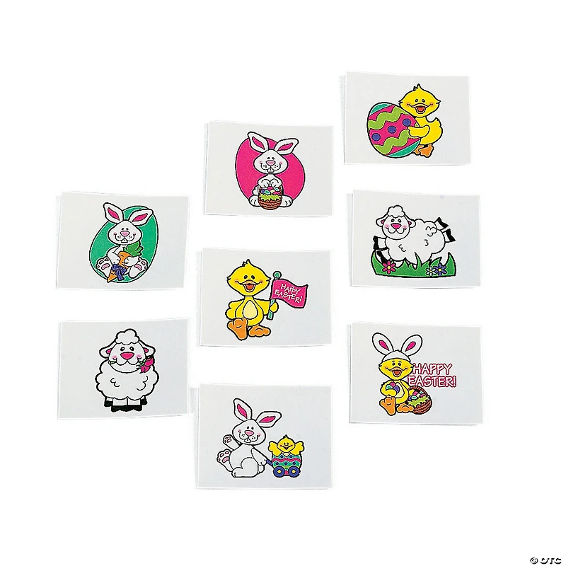 Bulk 72 Pc. Easter Temporary Tattoos