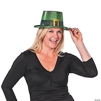 Bulk 72 Pc. Green Glitter Leprechaun Top Hats
