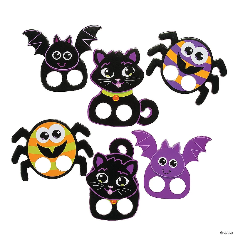Bulk 72 Pc. Halloween Characters Finger Puppets